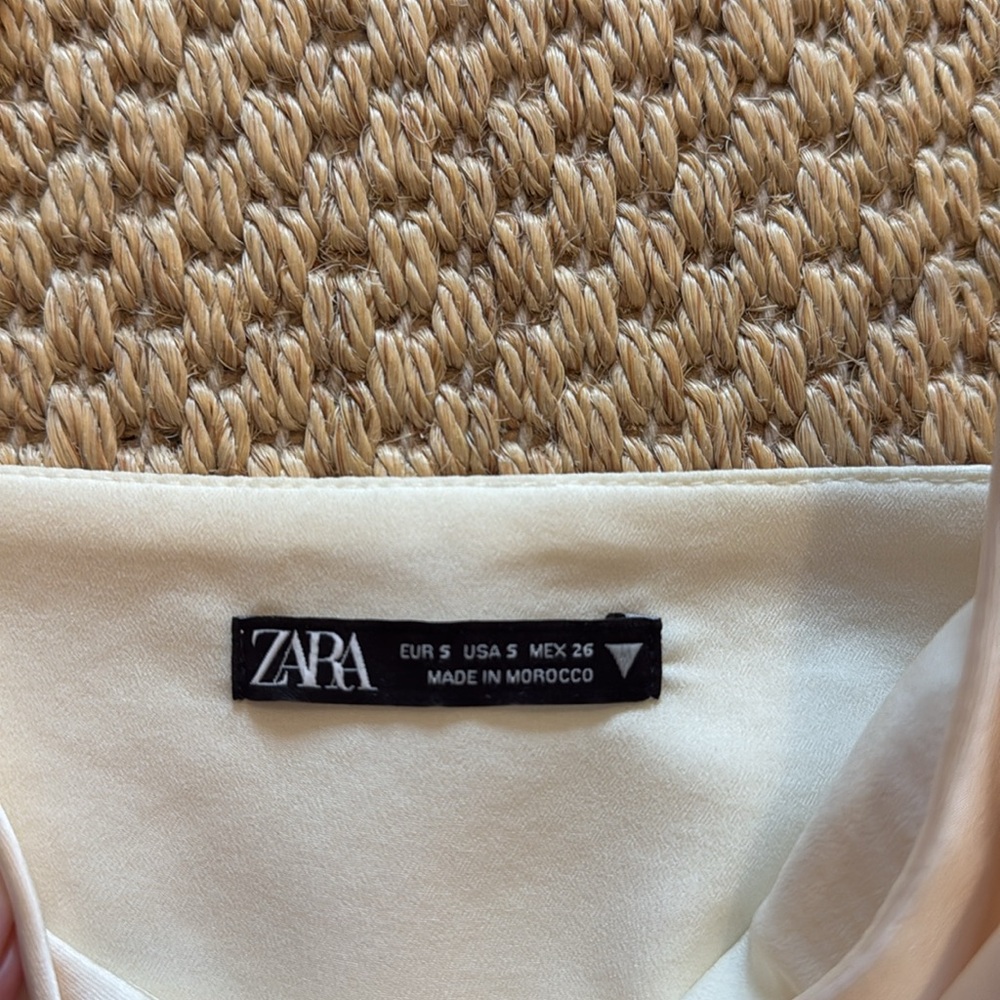 Zara Satin Effect Crop Top - Picture 5 of 8